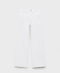 Mango Women's Danila Wide Leg High-Rise Jeans