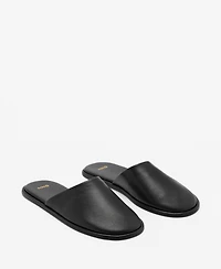 Mango Women's Backless Leather Shoes