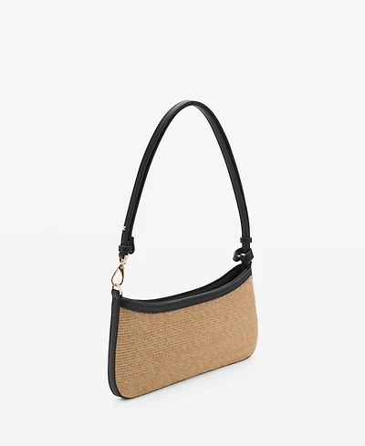 Mango Women's Natural Fiber Shoulder Bag