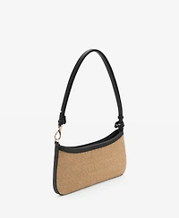 Mango Women's Natural Fiber Shoulder Bag
