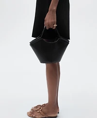 Mango Women's Perkins-Neck Knitted Dress