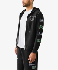 True Religion Men's Reverse Terry Zip Up Hoodie
