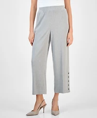 Kasper Women's High Rise Cropped Pull-On Pants