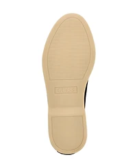 Guess Women's Aryana Interlaced Suede Slip-On Boat Loafers