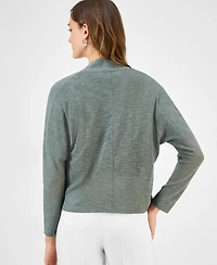 Kasper Women's Long Sleeve Sheer Cardigan