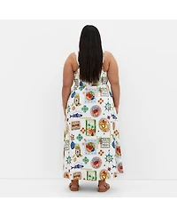 City Chic Plus Size Capria Print Maxi Dress