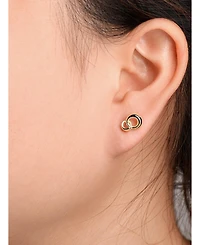 Devata Love Knot Stud Earrings in 14K Gold, approx. 2.0 grams.