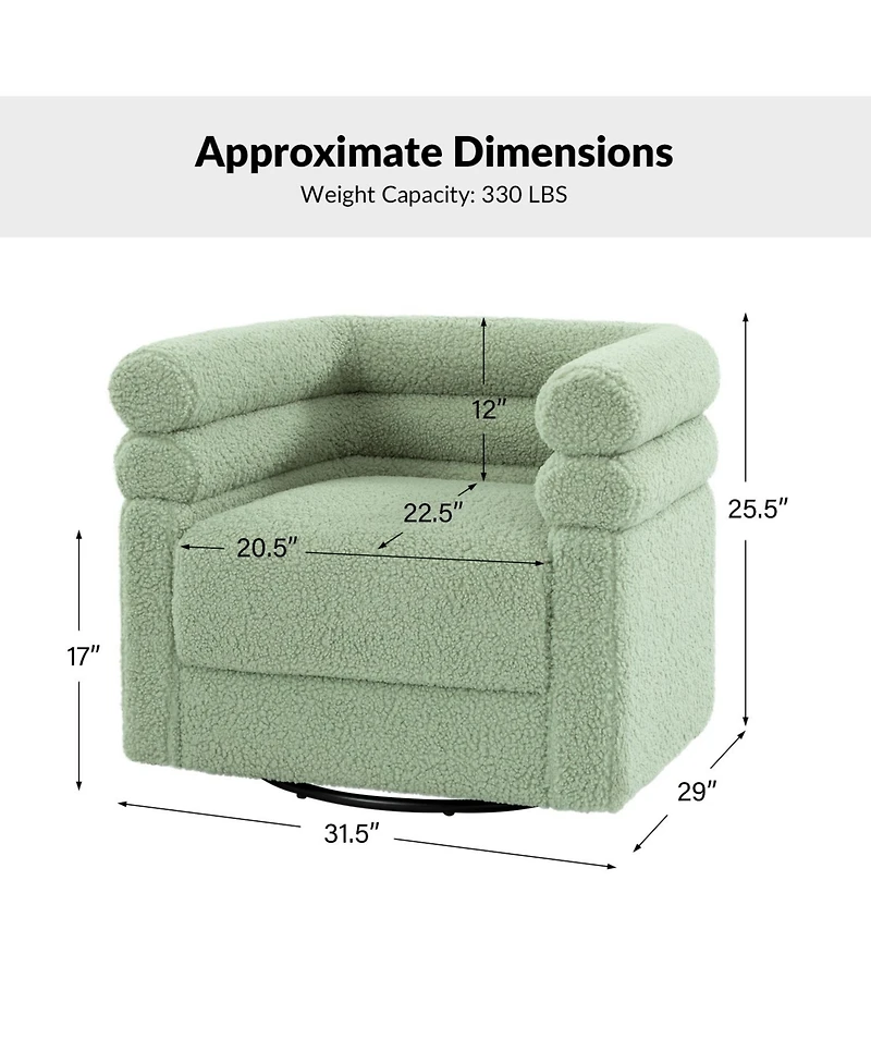 Donat Modern Swivel Barrel Swivel Chair