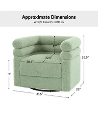 Donat Modern Swivel Barrel Swivel Chair
