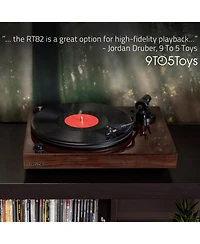 Fluance Reference RT82 High Fidelity Vinyl Turntable with PA10 Phono Preamp and Ai61 Powered 6.5" Bookshelf Speakers, Ortofon OM10 Cartridge, 120