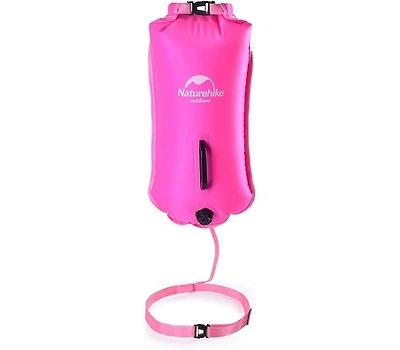 Naturehike 28L Safety Swim Buoy, Ultralight Tow Float & Dry Bag for Swimming, Kayaking, Snorkeling, Diving, Fishing with Adjustable Waist Belt