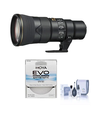 Nikon 500mm f/5.6E Pf Ed Af-s Nikkor Vr Lens, Bundle with Hoya 95mm Evo Antistatic Uv Filter, Cleaning Kit