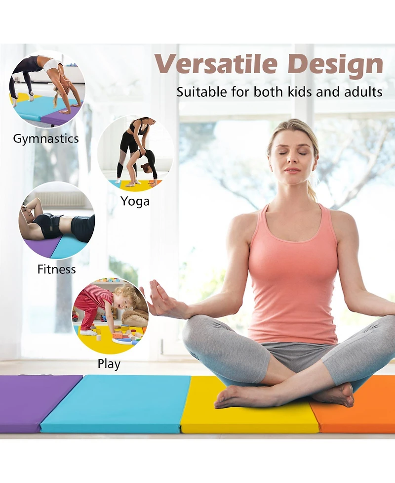 5-Panel Folding Gymnastics Mat for Kids