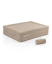 Naturehike Durable Queen Air Mattress, Raised Comfort Blow Up Mattress for Kids & Adults, Inflatable Bed with Storage Bag for Home, Travel & Camping (