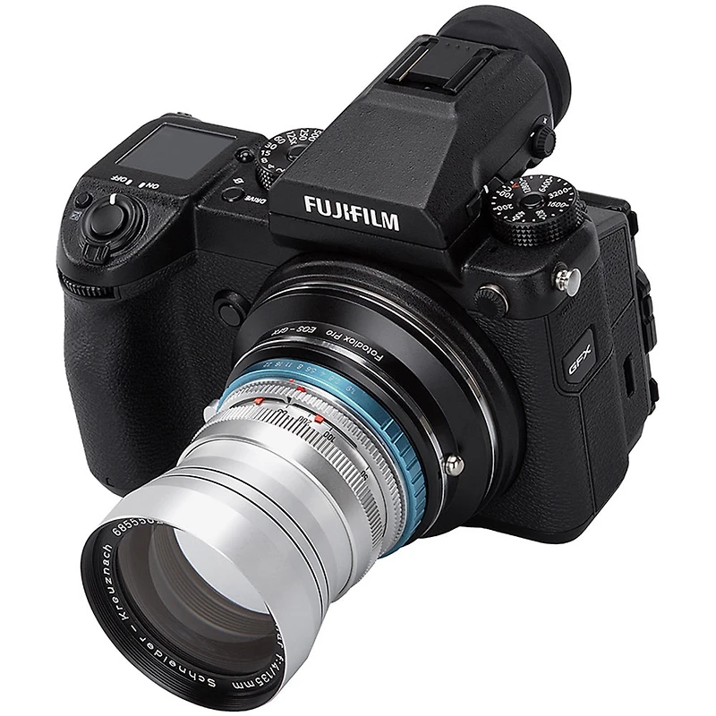 Fotodiox Pro Lens Mount Double Adapter for Voigtlander Bessamatic / Ultramatic Mount Slr & Canon Eos (EF / Ef-s) D/Slr Lenses to Fujifilm G-Mount Gfx