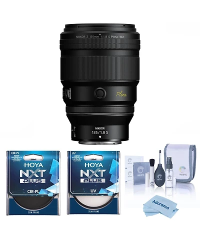 Nikon Nikkor Z 135mm f/1.8 S Plena Lens, Bundle with Hoya 82mm Uv and Cpl Filters