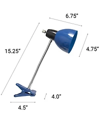 Creekwood Home 15.25" Plastic Basic Clip On Reading Light
