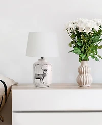 Creekwood Home 17.8" Ceramic Vintage Farmhouse Accent Table Lamp