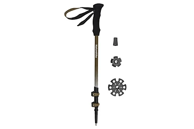 Naturehike 1pc Trekking Pole Carbon 169g, Adjustable Ultra-Lightweight Hiking Sticks Unisex Walking Stick with Accessories for Outdoor,Soil Brown