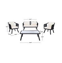 Torsla 4PC Rope Living Set