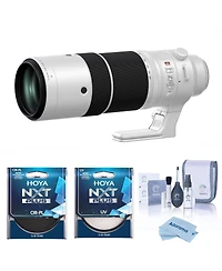 Fujifilm Xf 150-600mm f/5.6-8 R Lm Ois Wr Lens, Bundle with Nxt Plus 82mm Cpl+Uv Lens Filter Kit and Cleaning Kit