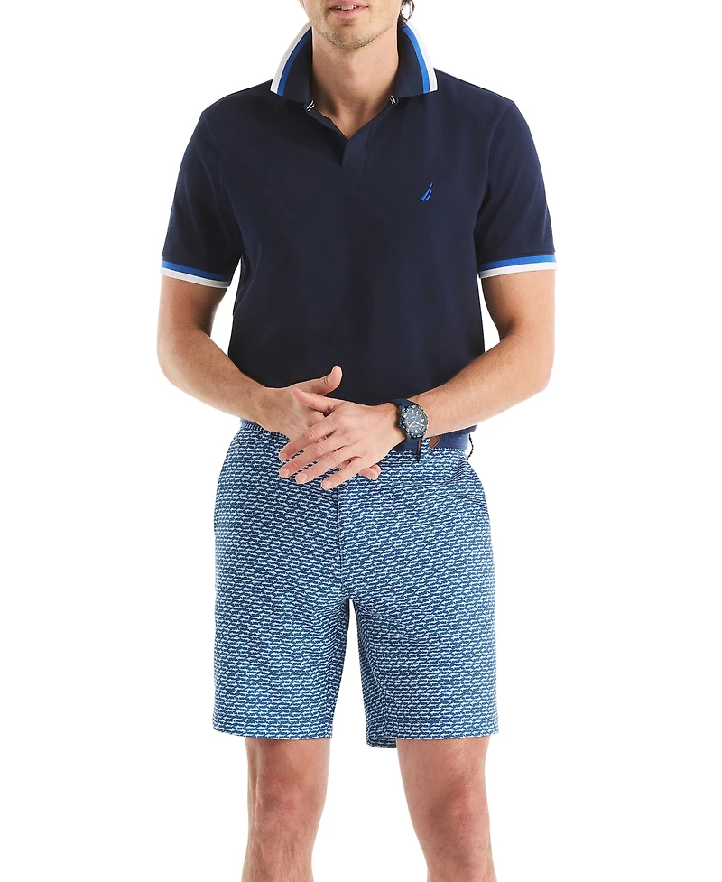 Nautica Men's Classic-Fit Johnny Collar Tipped Polo Shirt