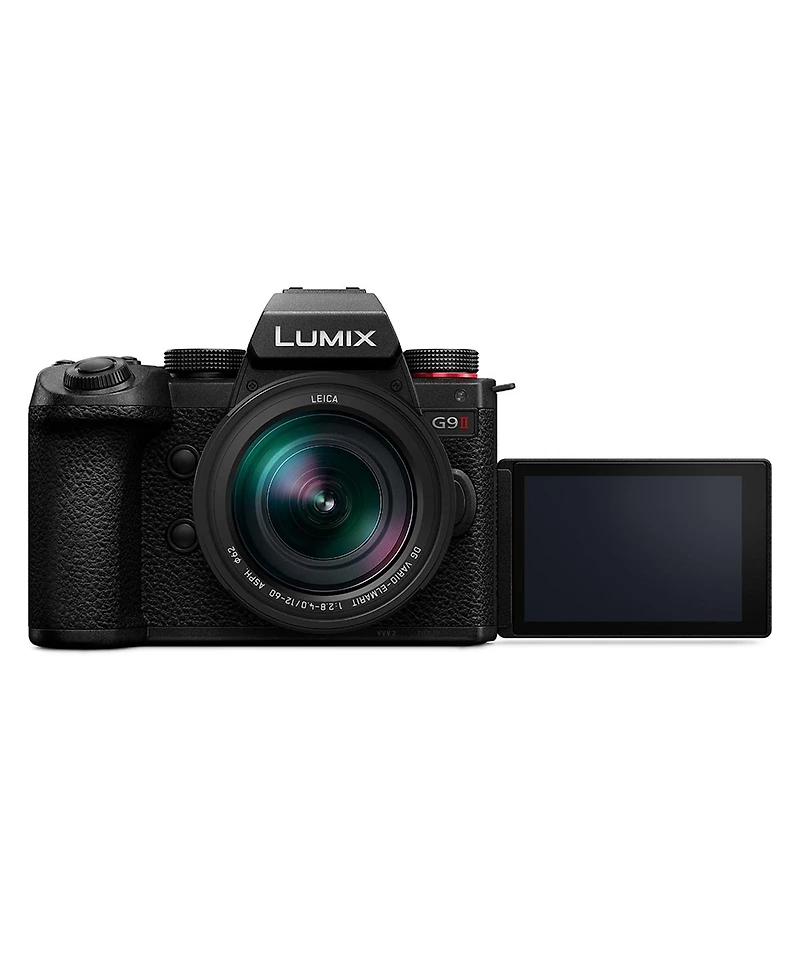 Panasonic Lumix G9II Mirrorless Camera with Lumix G Leica Dg Vario-Elmarit 12-60mm f/2.8-4 Lens and 25mm f/1.7 Lens, Bundle with 64GB Sdxc Memory Card