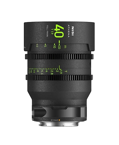 NiSi Athena Prime 40mm T1.9 Cine Lens with Filter Holder, Canon Rf