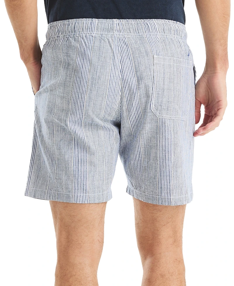 Nautica 7" Striped Textured Pull-On Short