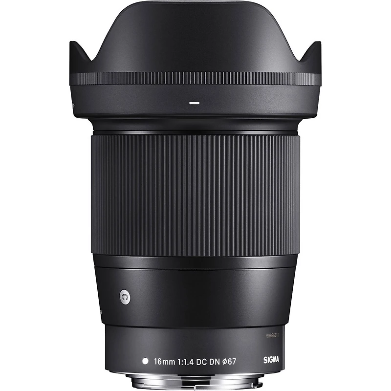 Sigma 16mm f/1.4 Dc Dn Contemporary Lens for Canon Ef-m, Bundle with ProOptic 67mm Filter Kit, Cleaning Kit, Cap Keeper, Flex Lens Shade, Lens Cleaner