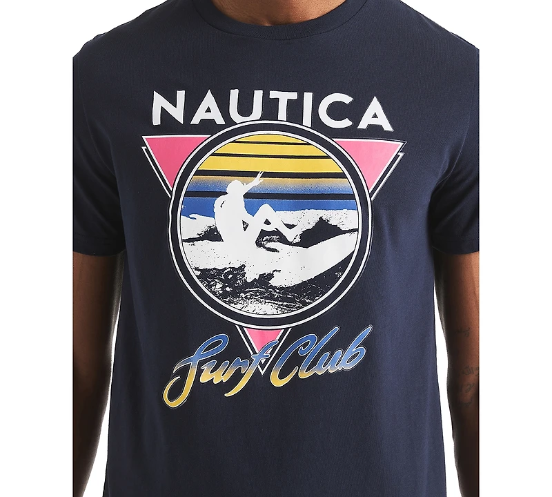 Nautica Men's Surf Club Logo Graphic T-Shirt