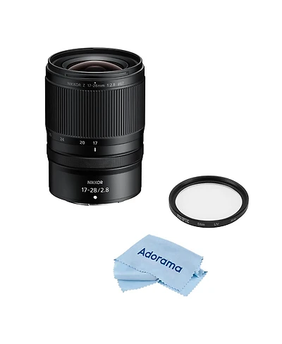 Nikon Nikkor Z 17-28mm f/2.8 Lens Bundle with 67mm Multi Coated Uv Slim Filter, Microfiber Cleaning Cloth