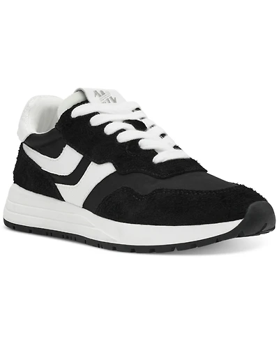 Steve Madden Women's Burst Lace-Up Retro Jogger Sneakers