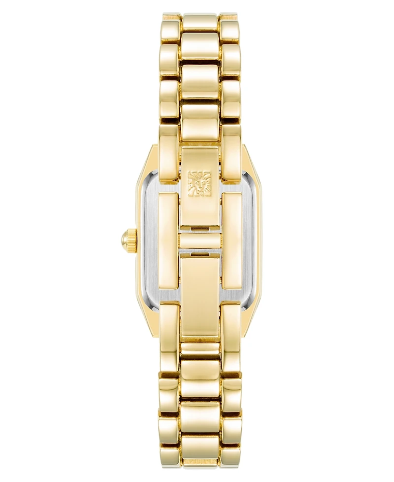 Anne Klein Women's Quartz Petite Octagonal Gold-Tone Metal Alloy Bracelet Watch, 21mm