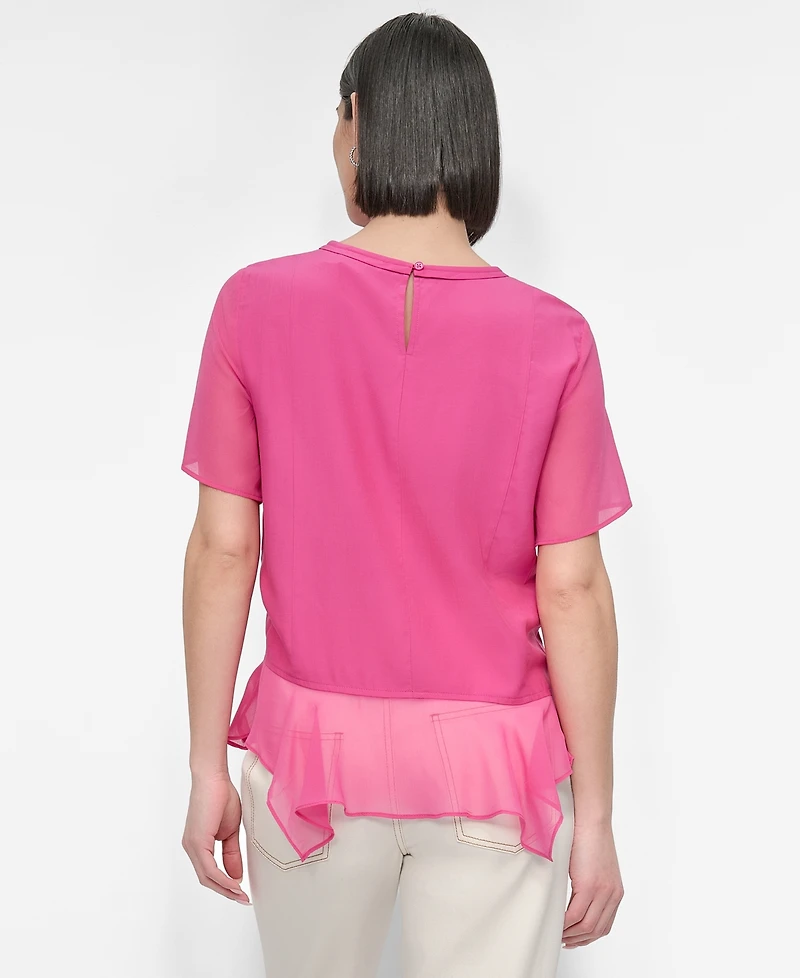 Dkny Women's Handkerchief-Hem Top