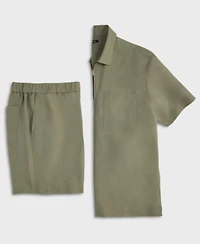 Alfani Mens Linen Shirt Shorts Exclusively At Macys