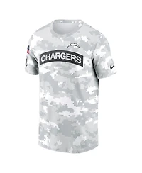 Nike Men's Arctic Camo Los Angeles Chargers 2024 Salute To Service Performance T-Shirt