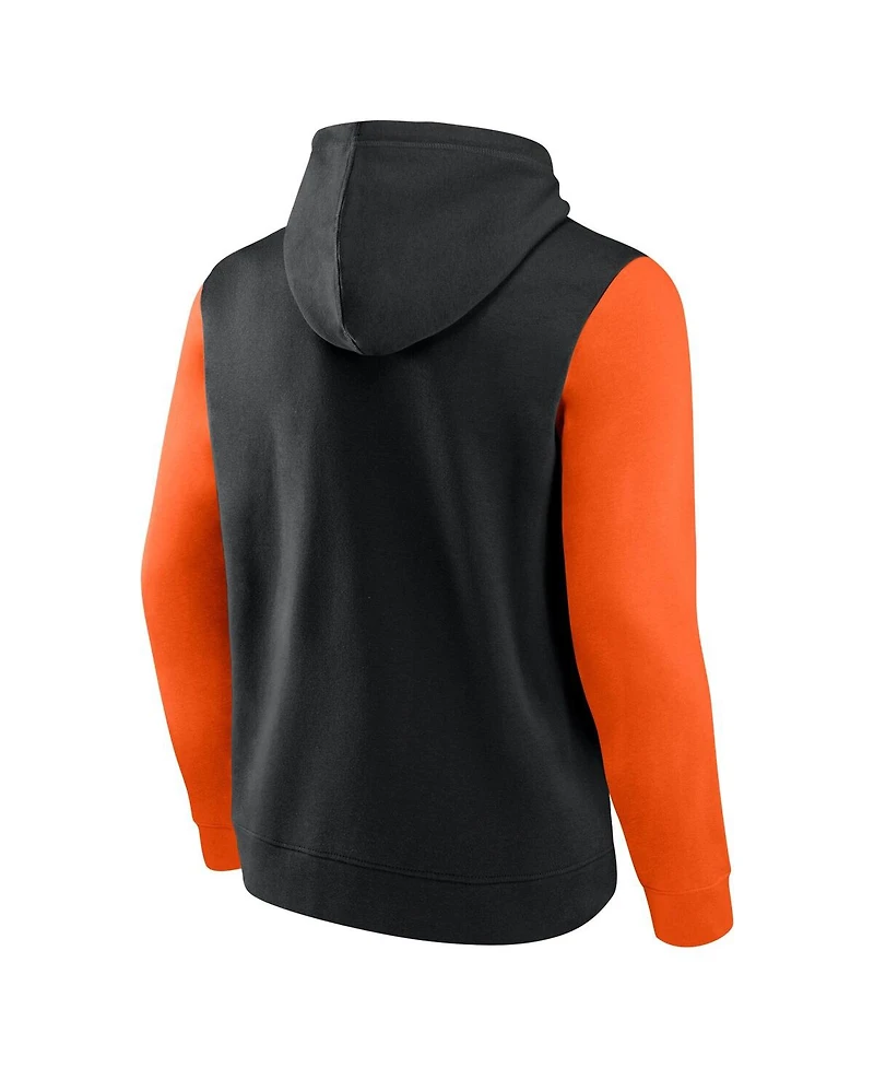 Fanatics Men's Black San Francisco Giants Outline Fleece Pullover Hoodie