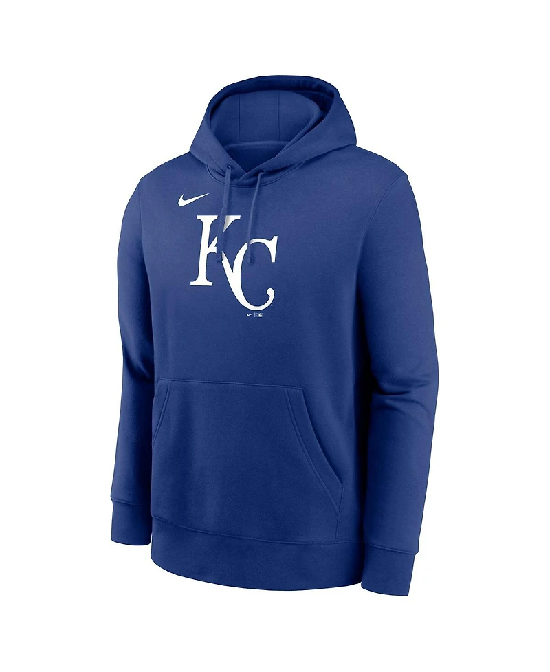 Nike Men's Royal Kansas City Royals Logo Club Fleece Pullover Hoodie