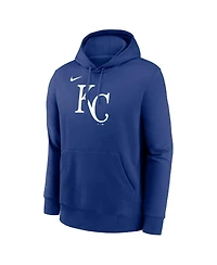 Nike Men's Royal Kansas City Royals Logo Club Fleece Pullover Hoodie