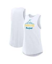 Nike Women's White Philadelphia Phillies City Connect Tri-Code High Neck Performance Tank Top