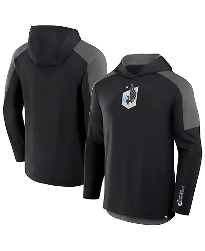 Fanatics Men's Black Minnesota United Fc Red Card Transitional Pullover Hoodie
