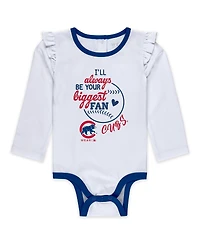 Wear By Erin Andrews Baby Boys and Girls 3-Piece Chicago Cubs Tutu Set