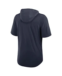 Nike Men's Navy Houston Texans Lockup Tri-Blend Hoodie T-Shirt