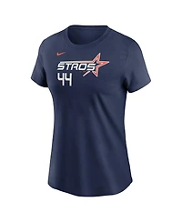 Nike Women's Yordan Alvarez Navy Houston Astros 2025 City Connect Fuse Name Number T-Shirt