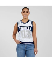 Wear By Erin Andrews Women's White New York Yankees Sporty Tank Top