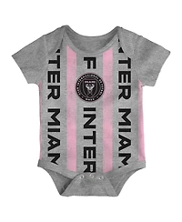Outerstuff Newborn Inter Miami Cf Loyal Buddies Bodysuit 3-Pack