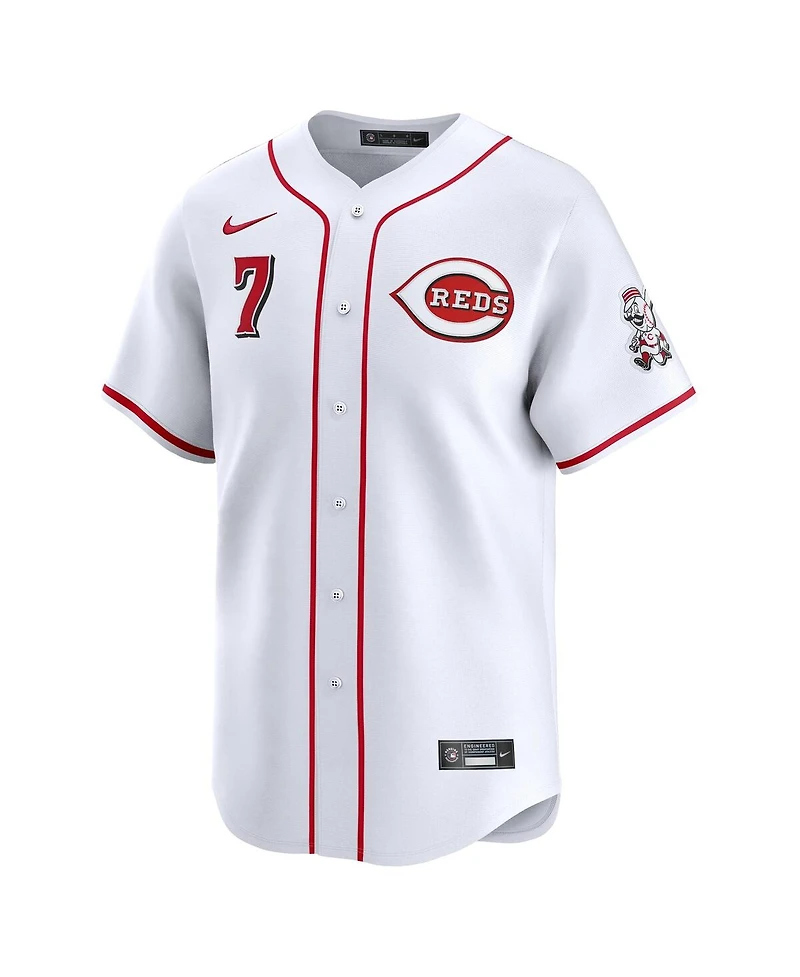 Nike Men's Spencer Steer White Cincinnati Reds Alternate Limited Player Jersey