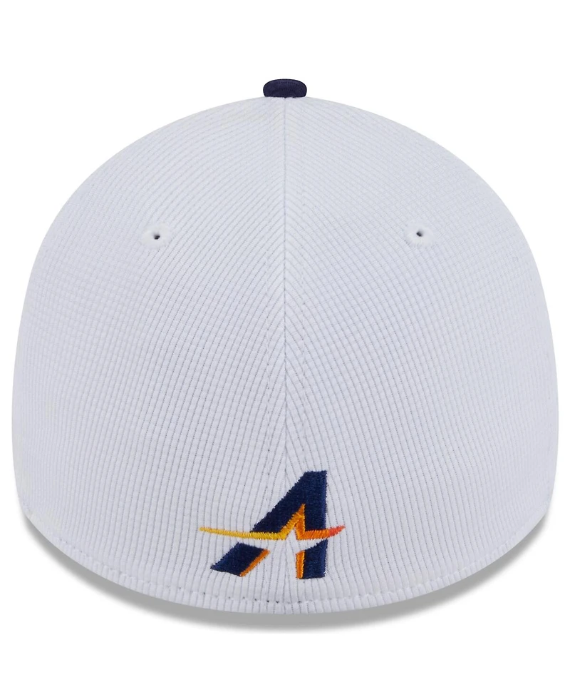 New Era Men's White/Navy Houston Astros 2025 City Connect Batting Practice 39THIRTY Flex Hat