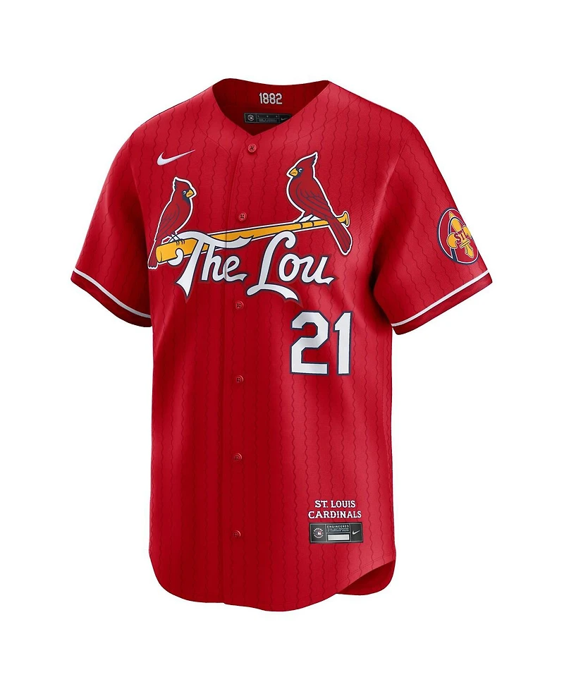 Nike Men's Lars Nootbaar Red St. Louis Cardinals City Connect Limited Jersey